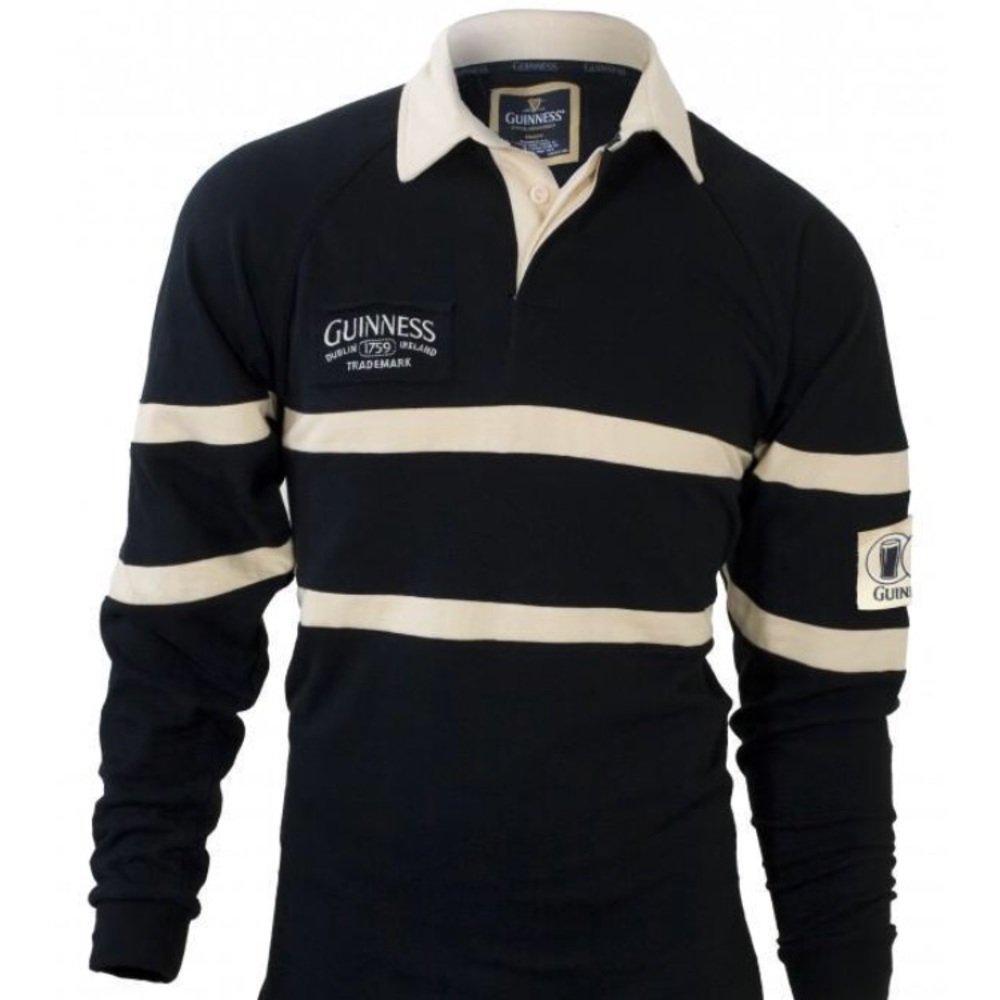 Guinness Traditional Rugby - Black & Cream - M